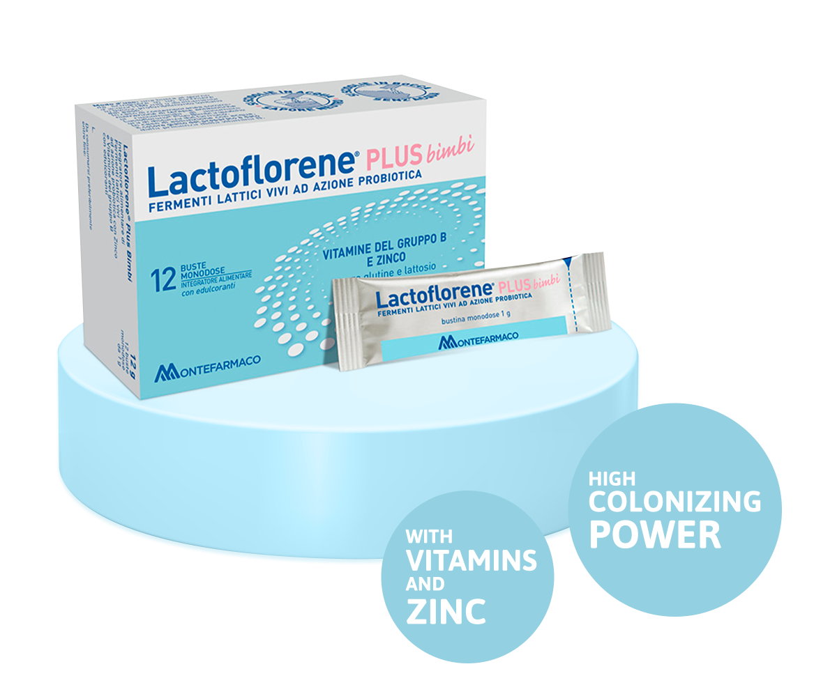 Lactoflorene® PLUS bimbi buccal sachets